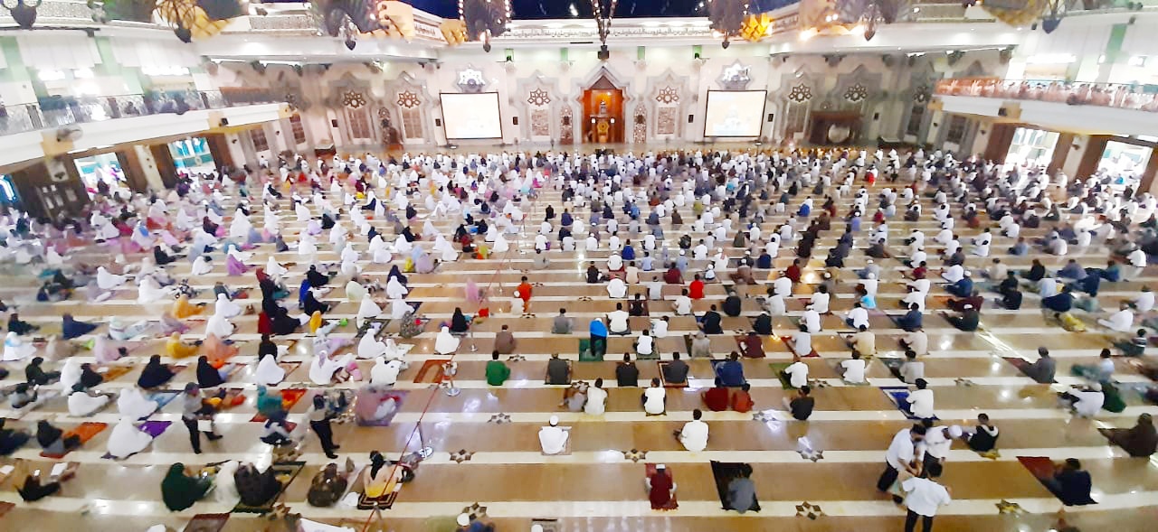 Idul Fitri di Tengah Pandemi, Masjid JIC Gelar Shalat Id dengan Prokes Ketat